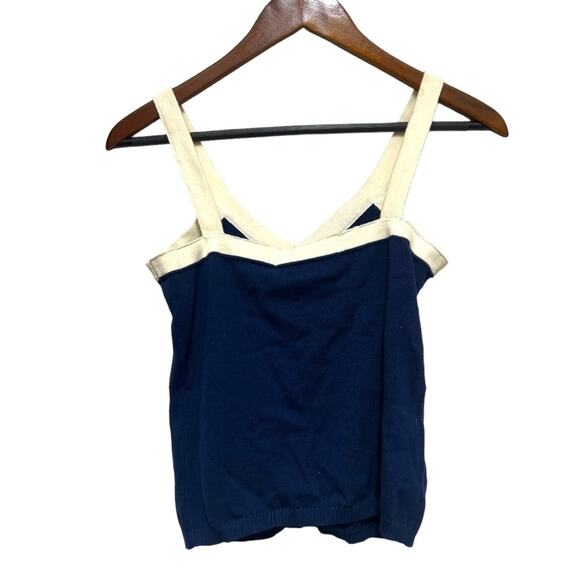 NWT ModCloth x Collectif All Buttoned Up Clara Knit Sweater Nautical Tank Top - Picture 5 of 10